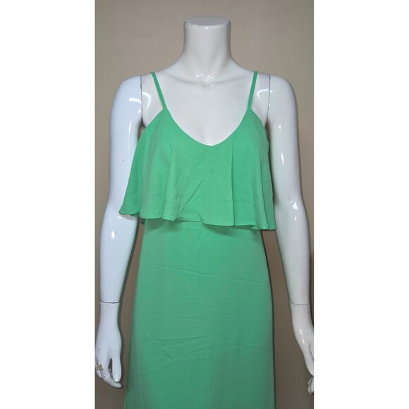 SUNDAY in BROOKLYN Anthropologie Green  Spaghetti Strap Maxi Dress Size Small - Picture 2 of 6